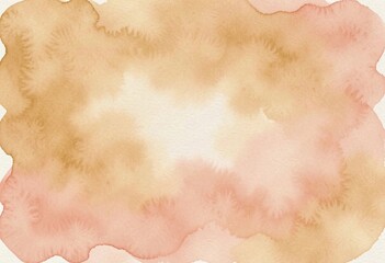 Fototapeta premium Watercolor Texture in Soft Peach and Beige Hues for Artistic Design Projects Generative AI