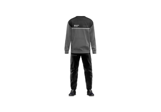 Men's Sport Suit Front View Mockup Template for Corporate Identity