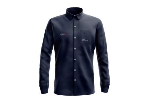 Men's Shirt Front View Mockup Realistic Design for Brand Presentation