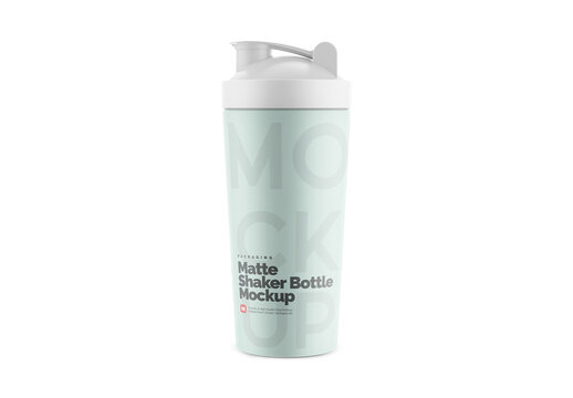 Matte Shaker Bottle Mockup for Studio Presentation and Brand Showcase
