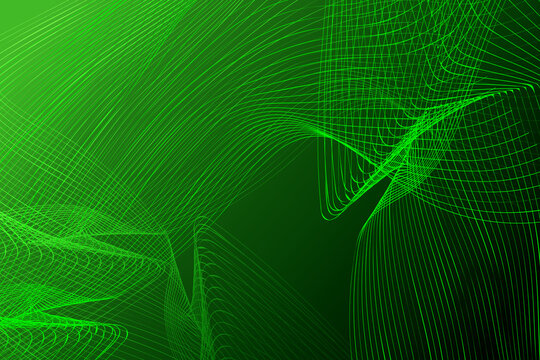 abstract background with green lines