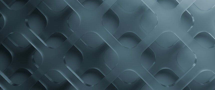3d abstract render glass square hole layer background for ultra wide wallpaper