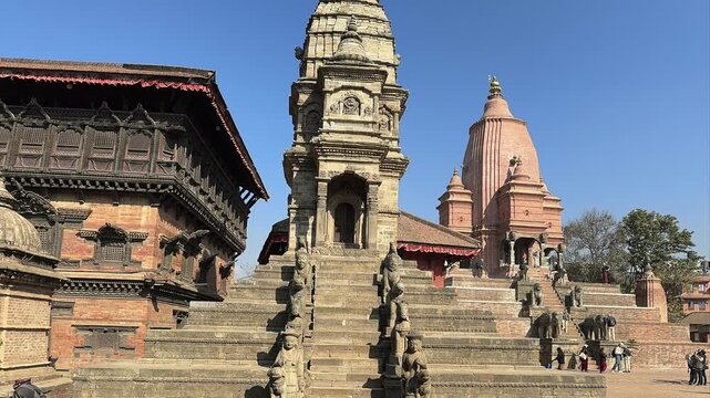  Glimpese of temple of Bhaktapur in Nepal.