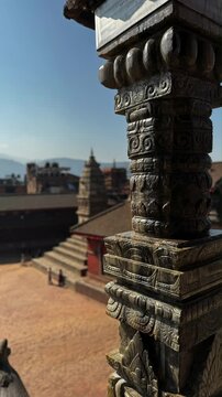  Glimpese of temple of Bhaktapur in Nepal.