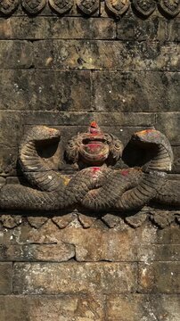  Glimpese of temple of Bhaktapur in Nepal.