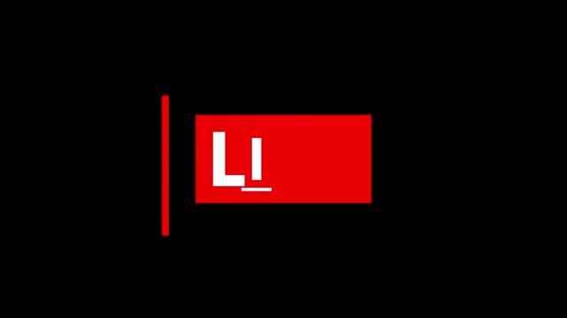 live button animation on alpha channel in 4k background