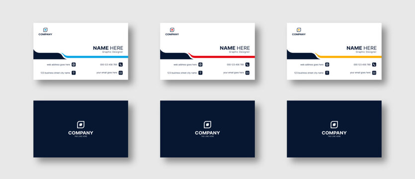 business card design, minimalist simple visiting card layout