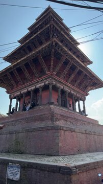  Glimpese of temple of Bhaktapur in Nepal.