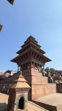 Glimpese of temple of Bhaktapur in Nepal.