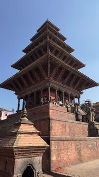  Glimpese of temple of Bhaktapur in Nepal.