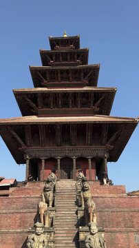 Glimpese of temple of Bhaktapur in Nepal.