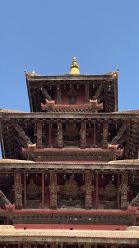  Glimpese of temple of Bhaktapur in Nepal.