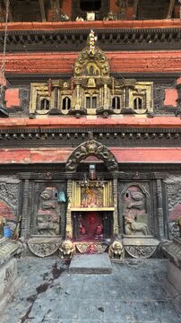  Glimpese of temple of Bhaktapur in Nepal.
