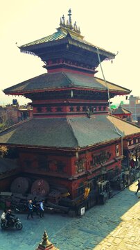  Glimpese of temple of Bhaktapur in Nepal.