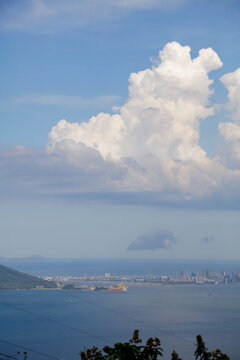 view of the sea from the sea (DaNang vietnam)
