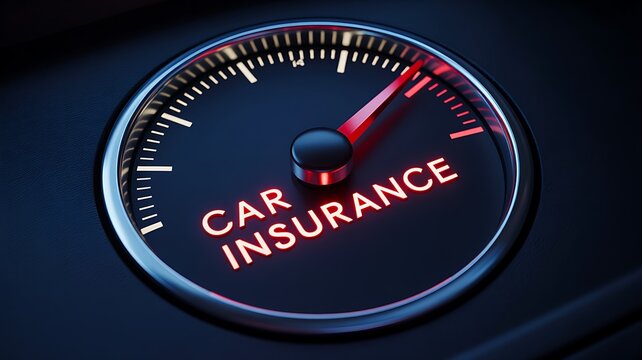 Car insurance protection coverage and vehicle policy concept