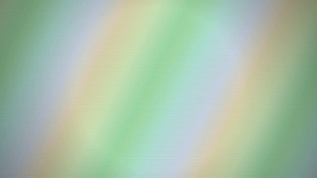 Elegant pastel gradient blends of blue, green, and beige with soft vertical light bands and subtle scanline texture create a smooth motion background for branding, presentations, and digital media.