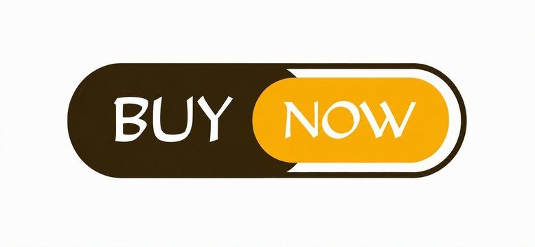 Modern buy now button with yellow call to action highlight