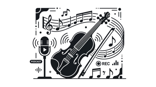 Violin Music Podcast Recording