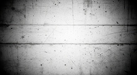 Fototapeta premium Grungy Weathered Concrete Wall Texture Background with Dark Vignette and Horizontal Lines for Industrial Design