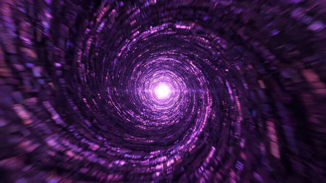 Dark Purple Spiral Vortex Motion Background - A mesmerizing abstract background featuring a deep purple spiral line vortex in motion.