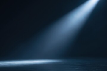 Obraz premium The Spotlight on an Empty Stage Casts a Dramatic Isolated Beam