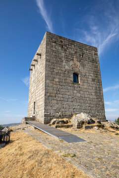 Medieval castle in Guarda (Menagem Tower), Portugal