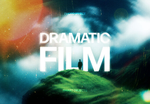 Dramatic Film Photo Effect For Poster And Social Media Design