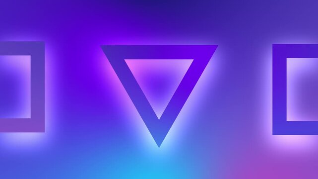 Dynamic triangles on a vibrant blue gradient background creates a modern and energetic feel, perfect for tech, innovation, and forward-thinking visuals