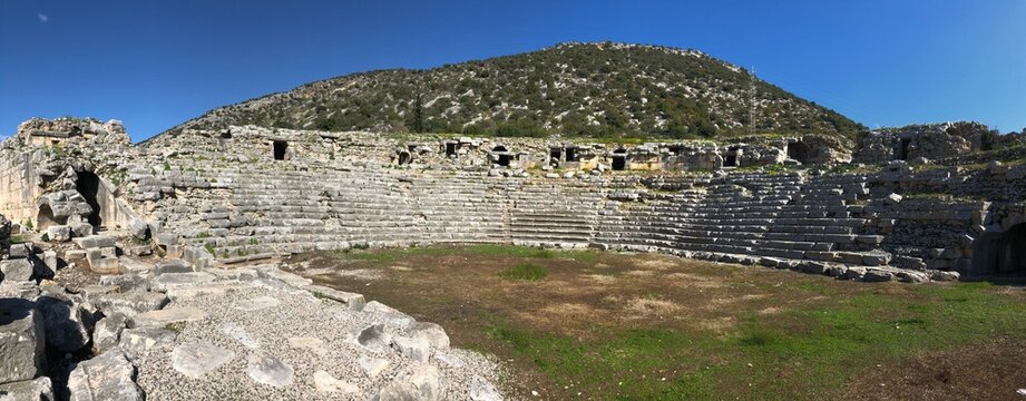 Ancient Greek and Roman Architecture, Limyra Ancient Ruins, Antalya Turkey