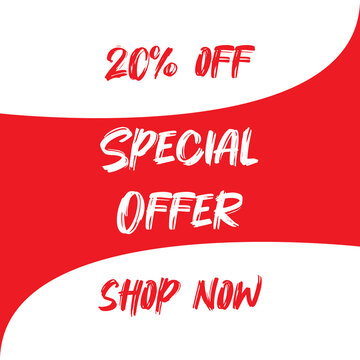 Special Offer Sale Banner Template Creative Discount Promotion Banner Design Minimal Ecommerce Shopping Offer Banner Bold Retail Sale Marketing Banner Exclusive Shopping trd
