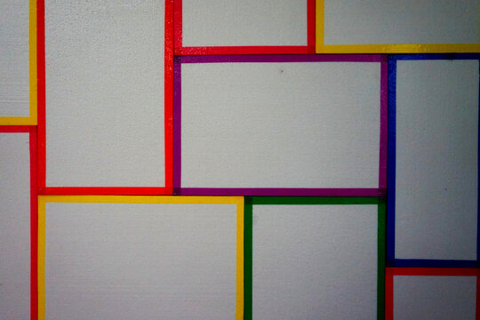 Abstract colorful rectangle frames pattern background geometric
