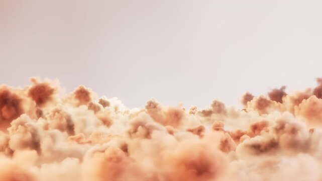 Dreamy Peach Clouds Seamless Loop Animation Background