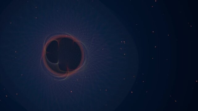 AI Neural Network Abstract Spirograph Loop with Dynamic Threads