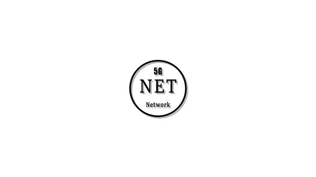 5 g network connectivity animation, high-speed wireless communication symbol, digital technology concept for global internet infrastructure