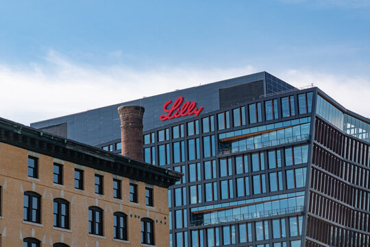 Boston, MA, US-July 11, 2026: The newly opened Lilly Seaport Innovation Center (LSC) stands prominently in Boston's bustling Seaport District. 