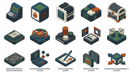 Isometric Technology Devices and Gadgets Collection. © erviana