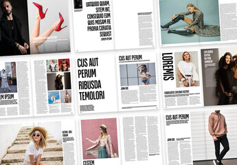 Modern Fashion Magazine Layout