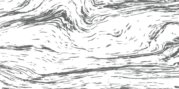 Abstract monochrome wood grain texture background with natural wavy lines and organic patterns vector illustration.