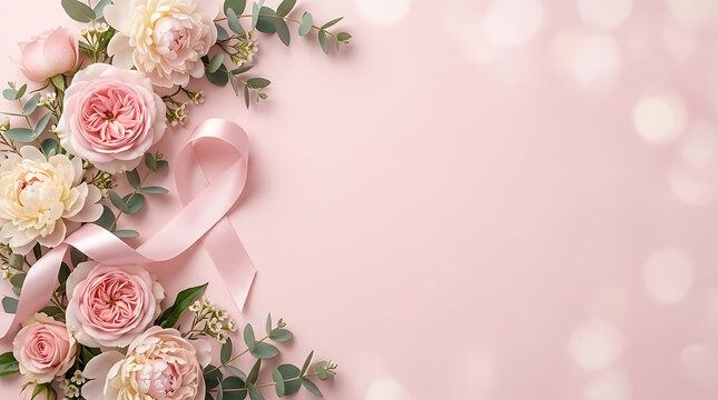 Pink floral arrangement for special occasions. Elegant bouquet of roses and peonies in soft pastel tones.