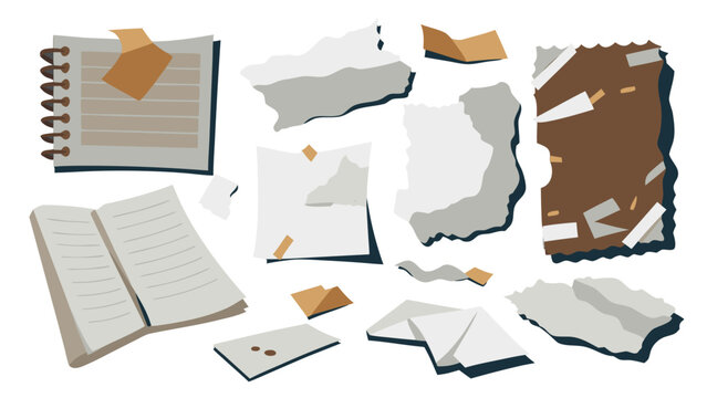 set of paper sheets