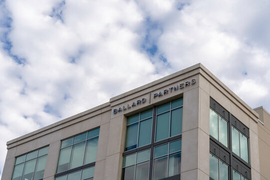 Tallahassee, Florida,  USA - February 11, 2022: Ballard Partners headquarters on East Park Avenue in Tallahassee, Florida,  USA. Ballard Partners is an American lobbying firm. 