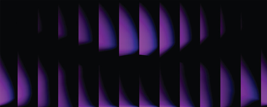 Purple neon light flare sprite sheet animation vector background, abstract glowing liquid wave shapes for futuristic gaming interface, sci-fi video effect, and motion graphic.
