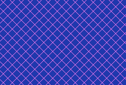 Geometric diamond pattern with purple and blue diagonal lines and shapes