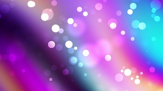 Abstract background featuring vibrant purple bokeh particles and light leaks. This is perfect for high-quality video production 