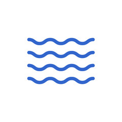 Fototapeta premium PNG Blue wavy lines pattern on transparent background