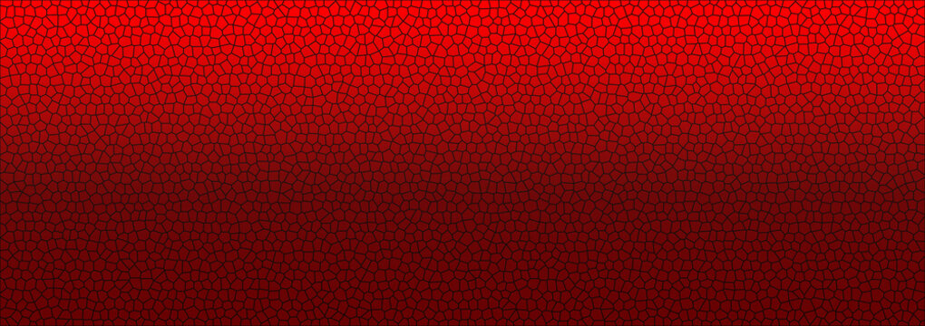 Dynamic red gradient pattern with mosaic like polygonal shapes and dark borders