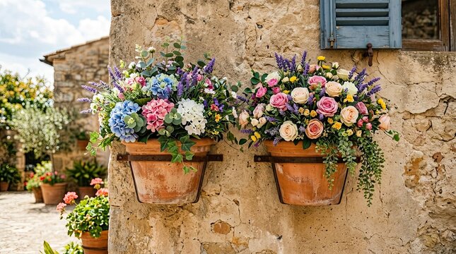 flowers in the window