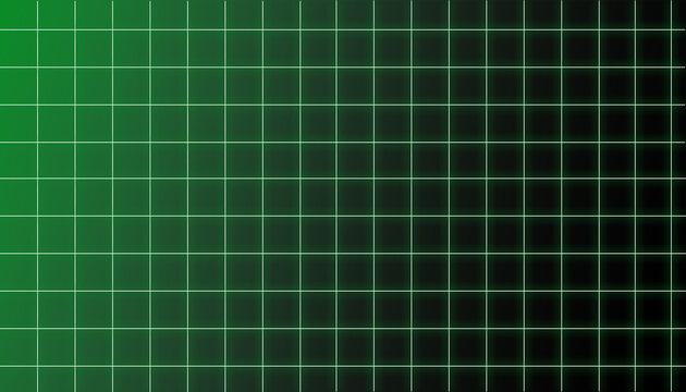 Abstract Green and Black Glowing Cyber Grid Background with Futuristic Mesh Design