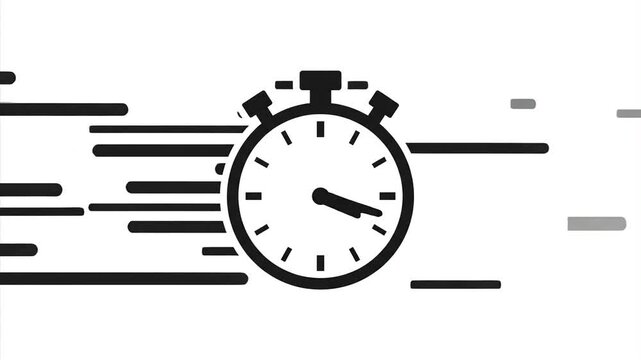 Fast Stopwatch Speed Motion Animation